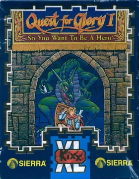 Hero's Quest - So You Want to Be a Hero_Disk1 box cover front